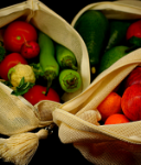 Doğal Pamuklu Sebze Meyve Çantası (Üçlü Paket). ürün görseli