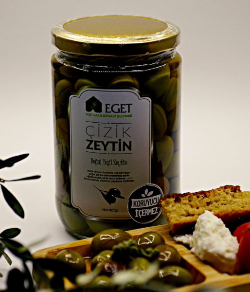 Doğal Yeşil Zeytin (Çizik). ürün görseli