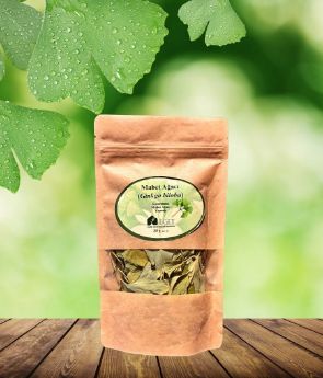 Resim Kurutulmuş Mabet Ağacı (Ginkgo biloba) Yaprağı 20 G