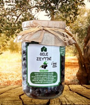 Resim Doğal Siyah Sele Zeytini 400 G 
